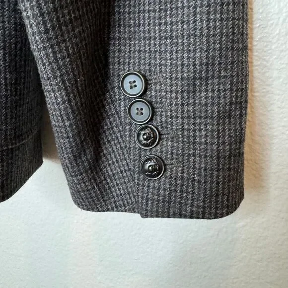 THE KOOPLES SPORT Sport Coat with Zip Out Waistcoat EU52 (US42) Small Plaid Navy - Picture 11 of 13